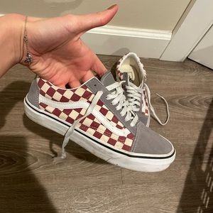 Vans Sneakers - Checkered - Plaid - Claret Red